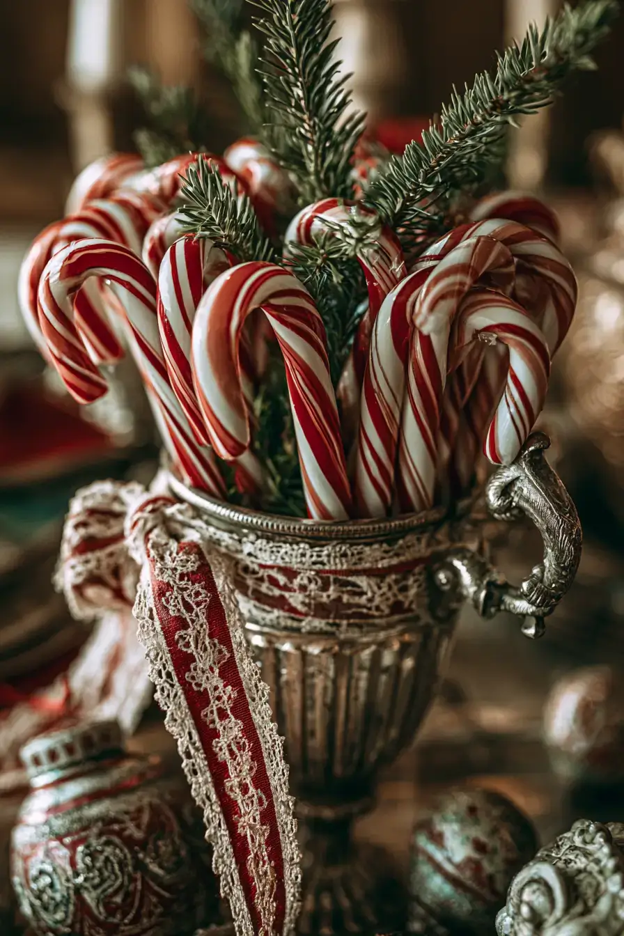 27 Candy Cane Centerpiece Ideas to Make Your Holiday Table Shine
