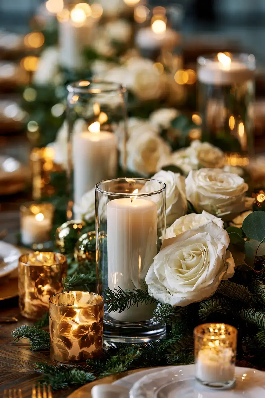 27 Christmas Wedding Centerpieces That Will Make Your Reception Magical