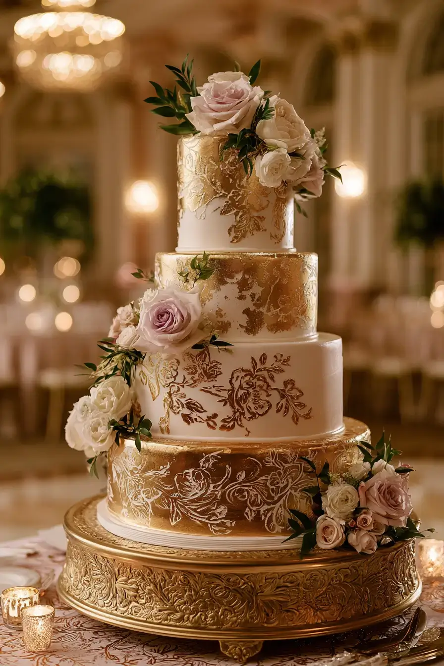 27 Stunning 4 Tier Wedding Cake Ideas for Every Wedding Style