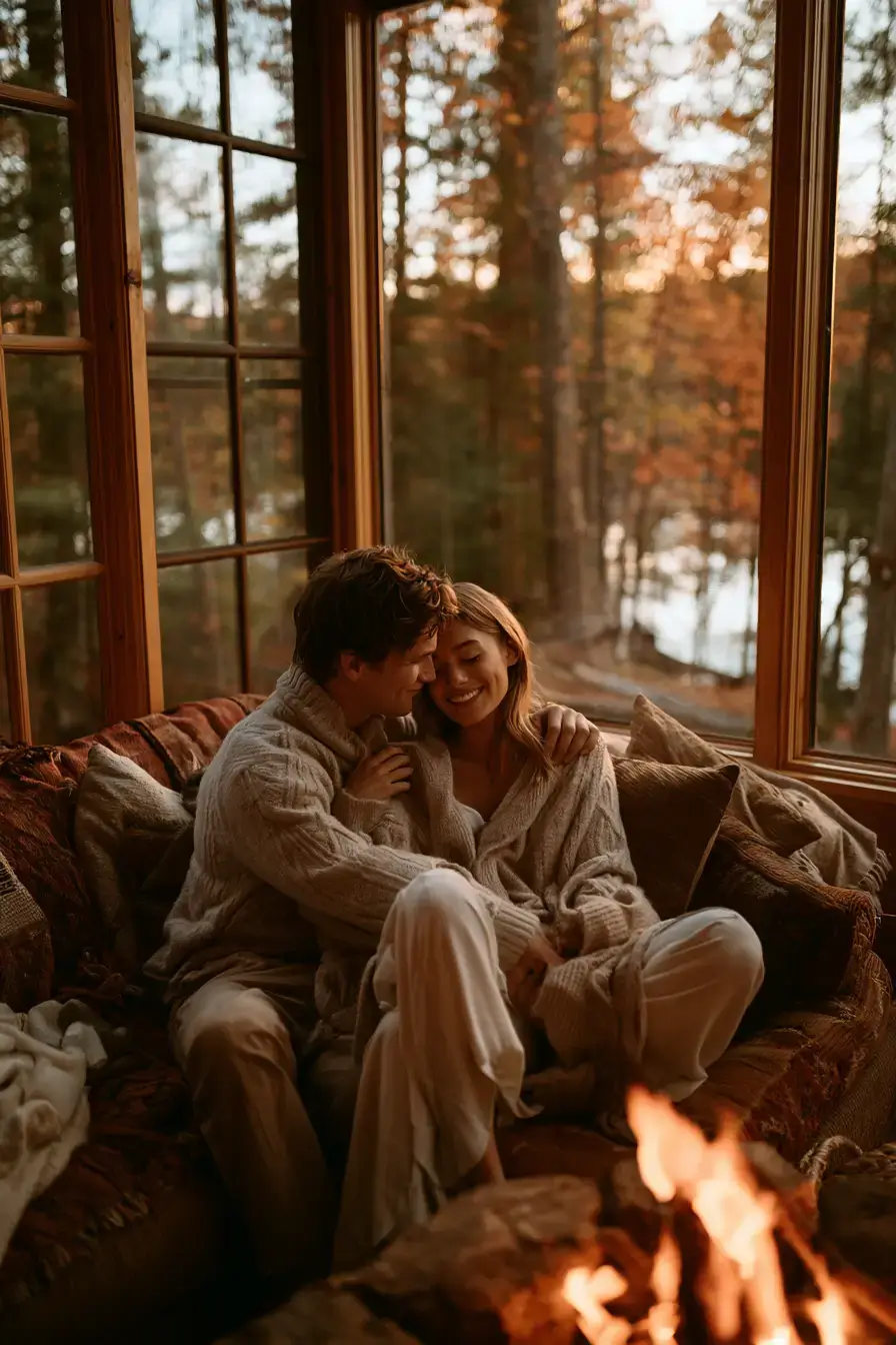 27 Romantic Fall Engagement Outfit Ideas for Couples