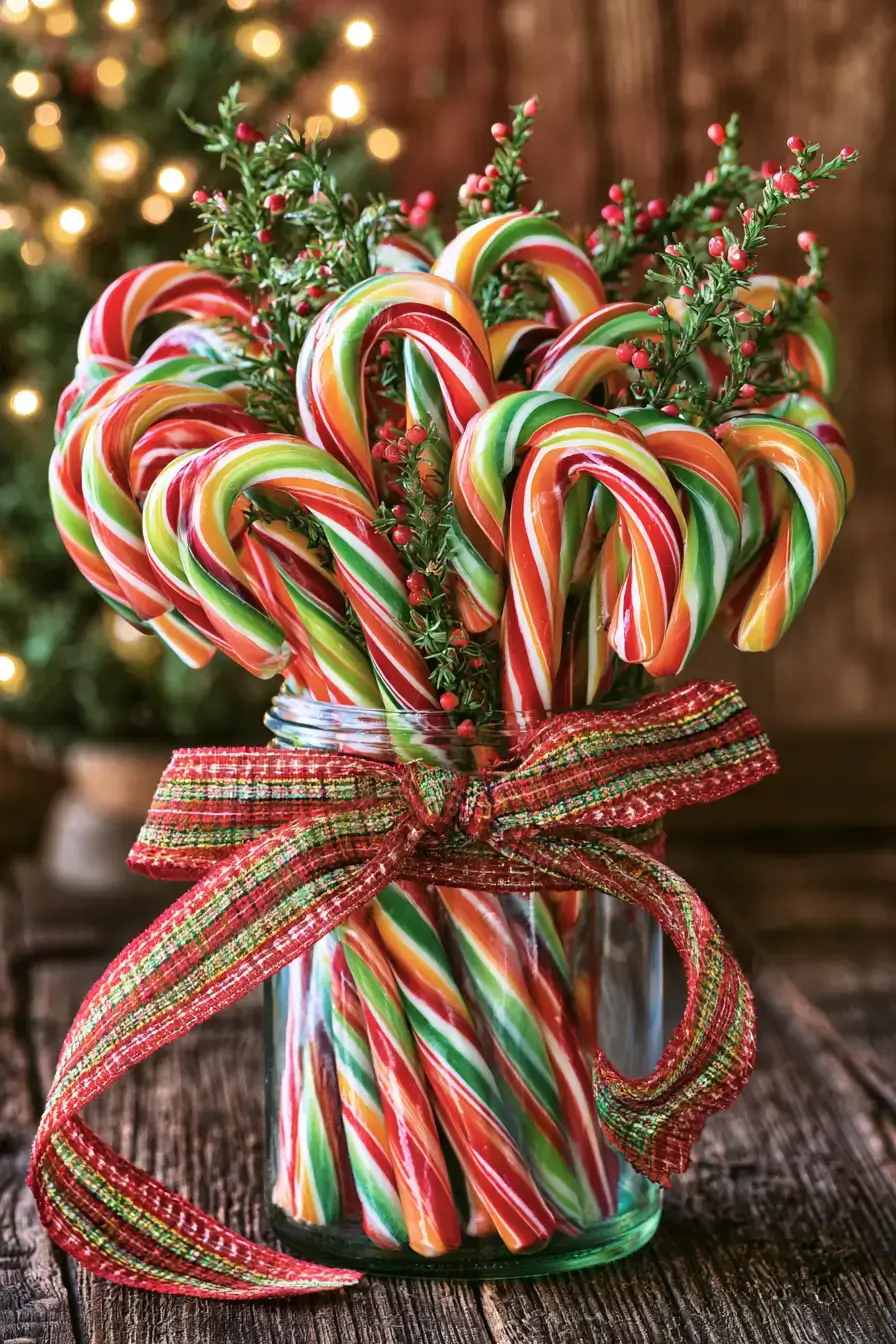 27 Candy Cane Centerpiece Ideas to Make Your Holiday Table Shine