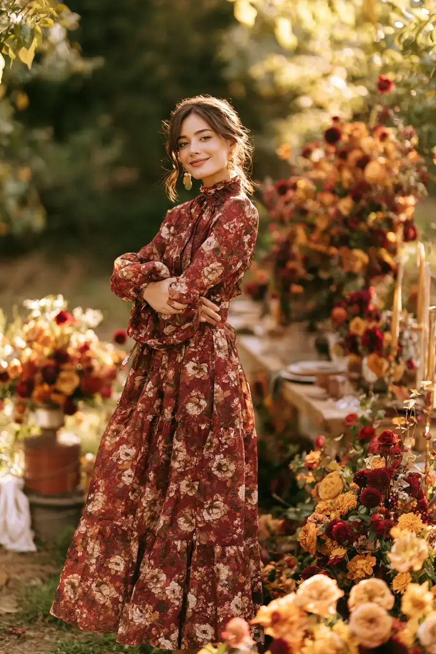 27 Beautiful October Wedding Guest Dress Outfits You'll Love