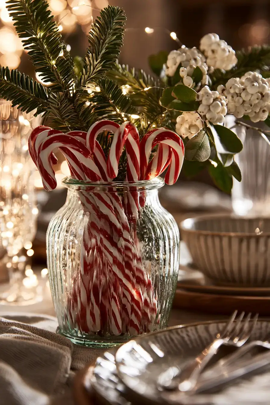 27 Candy Cane Centerpiece Ideas to Make Your Holiday Table Shine