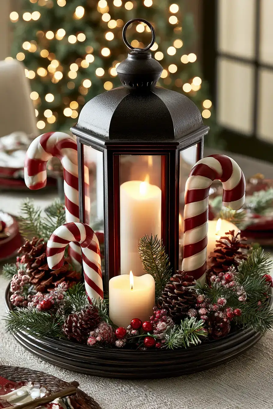 27 Candy Cane Centerpiece Ideas to Make Your Holiday Table Shine
