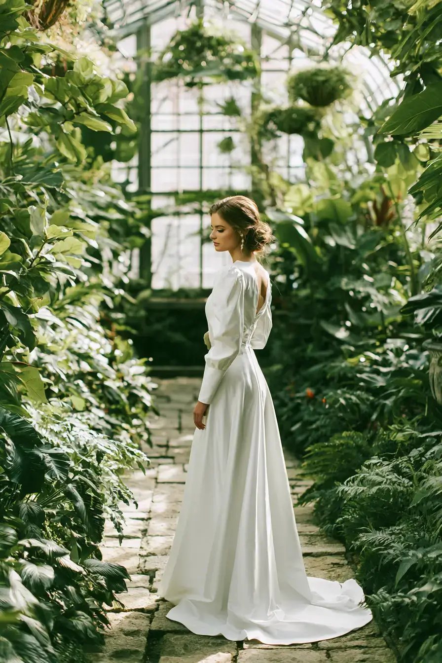 27 Elegant Satin Wedding Dresses with Sleeves for Your Dream Wedding