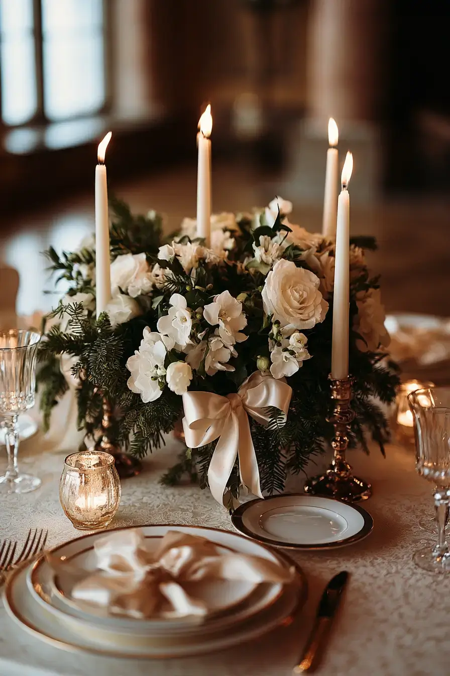 27 Christmas Wedding Centerpieces That Will Make Your Reception Magical