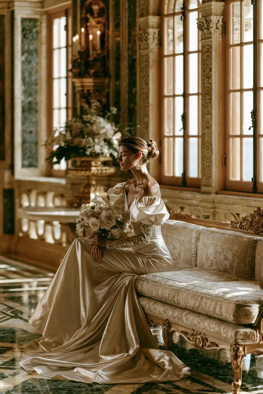 27 Elegant Satin Wedding Dresses with Sleeves for Your Dream Wedding