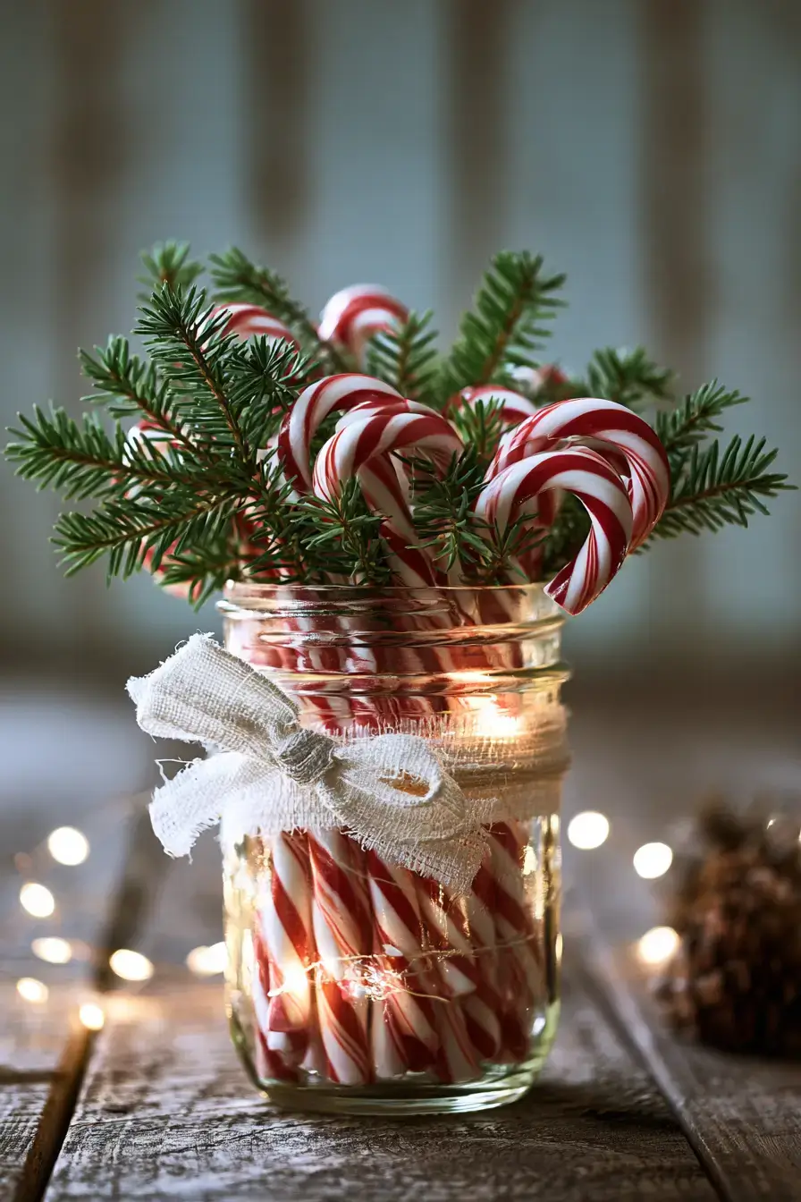 27 Candy Cane Centerpiece Ideas to Make Your Holiday Table Shine