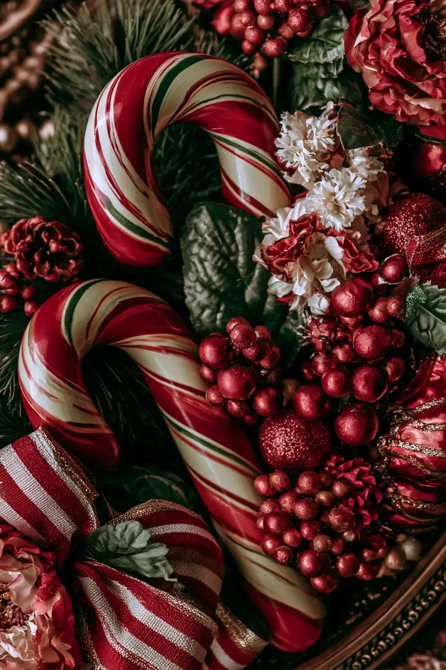 27 Candy Cane Centerpiece Ideas to Make Your Holiday Table Shine