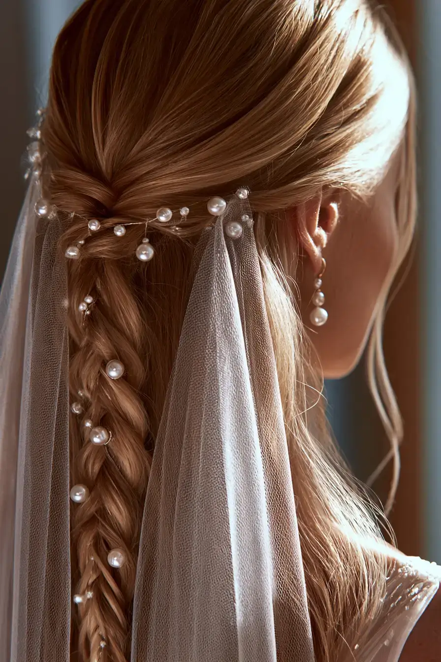 27 Dreamy Waterfall Braid Wedding Hair Ideas for Romantic Brides