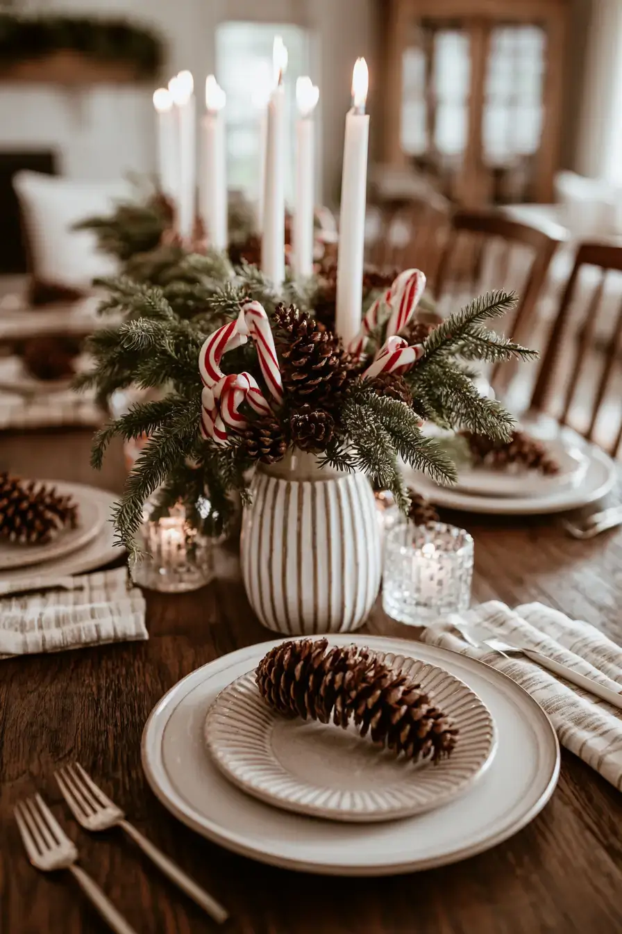 27 Candy Cane Centerpiece Ideas to Make Your Holiday Table Shine