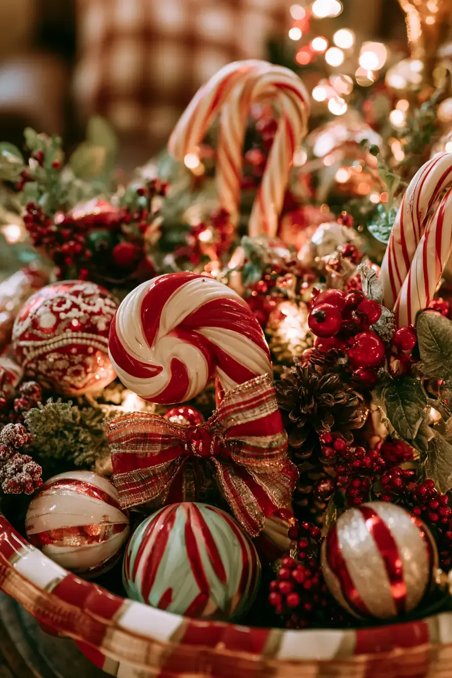27 Candy Cane Centerpiece Ideas to Make Your Holiday Table Shine