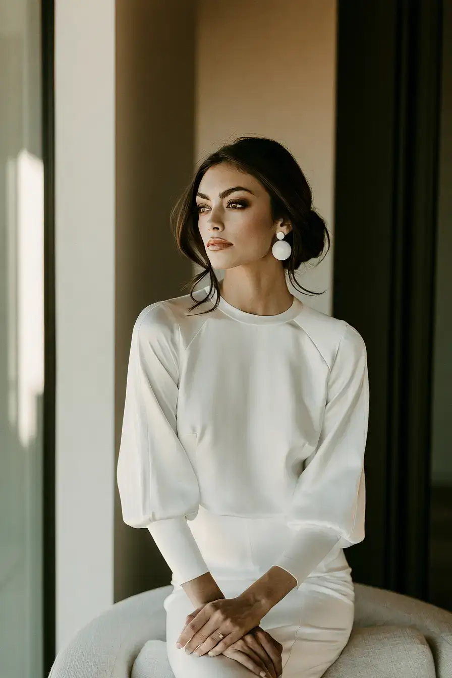 27 Elegant Satin Wedding Dresses with Sleeves for Your Dream Wedding