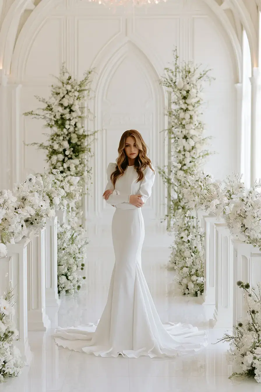 27 Elegant Satin Wedding Dresses with Sleeves for Your Dream Wedding