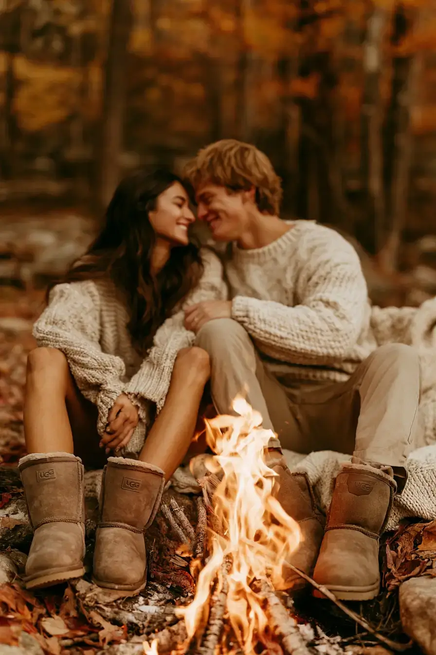 27 Romantic Fall Engagement Outfit Ideas for Couples