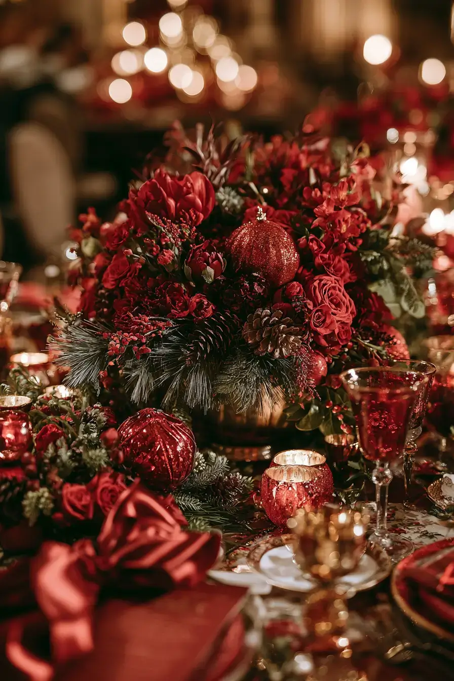 27 Christmas Wedding Centerpieces That Will Make Your Reception Magical