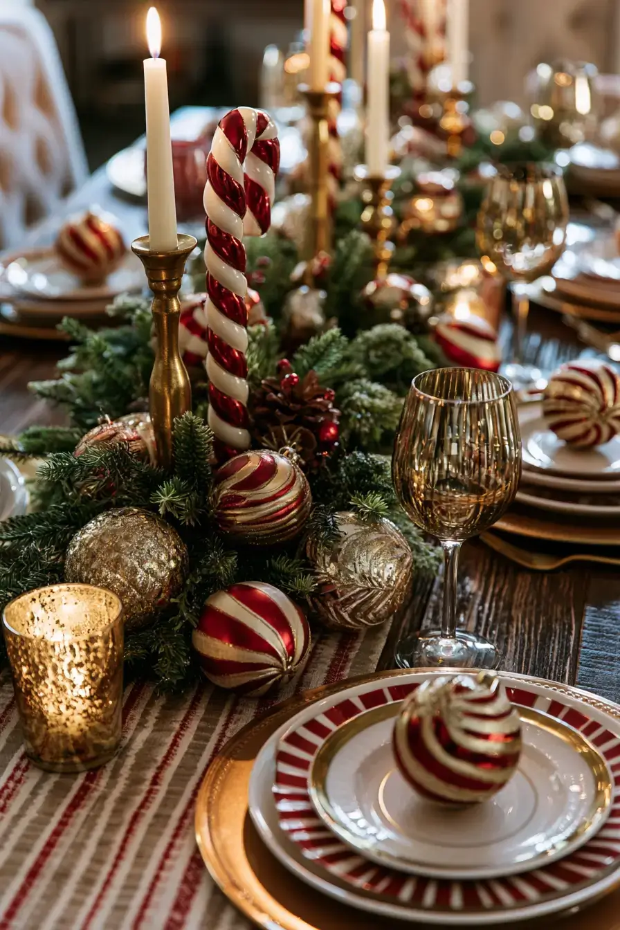 27 Candy Cane Centerpiece Ideas to Make Your Holiday Table Shine