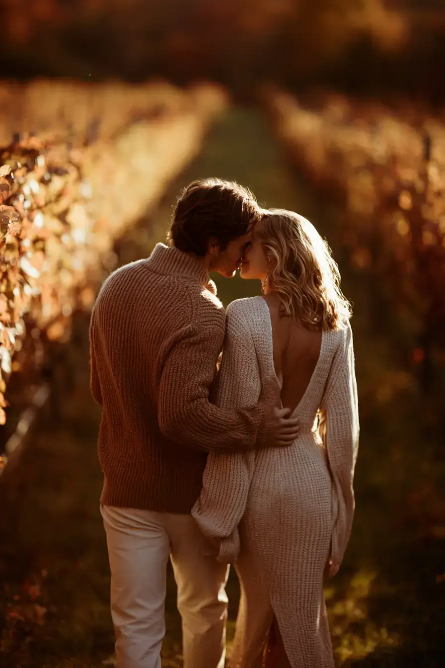27 Romantic Fall Engagement Outfit Ideas for Couples