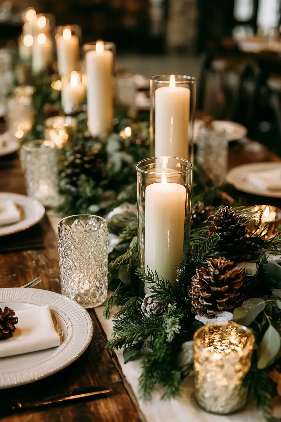 27 Christmas Wedding Centerpieces That Will Make Your Reception Magical