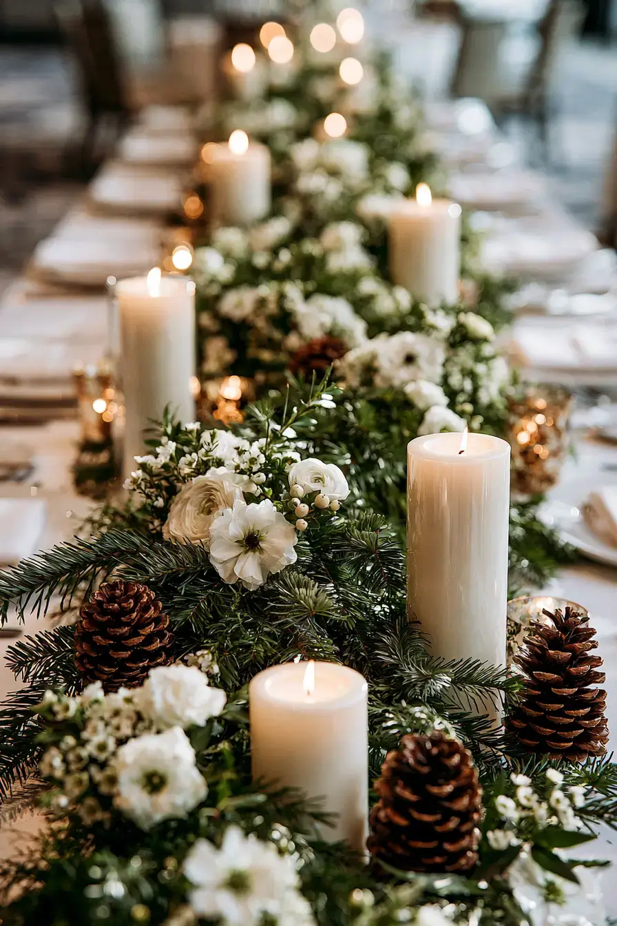 27 Christmas Wedding Centerpieces That Will Make Your Reception Magical