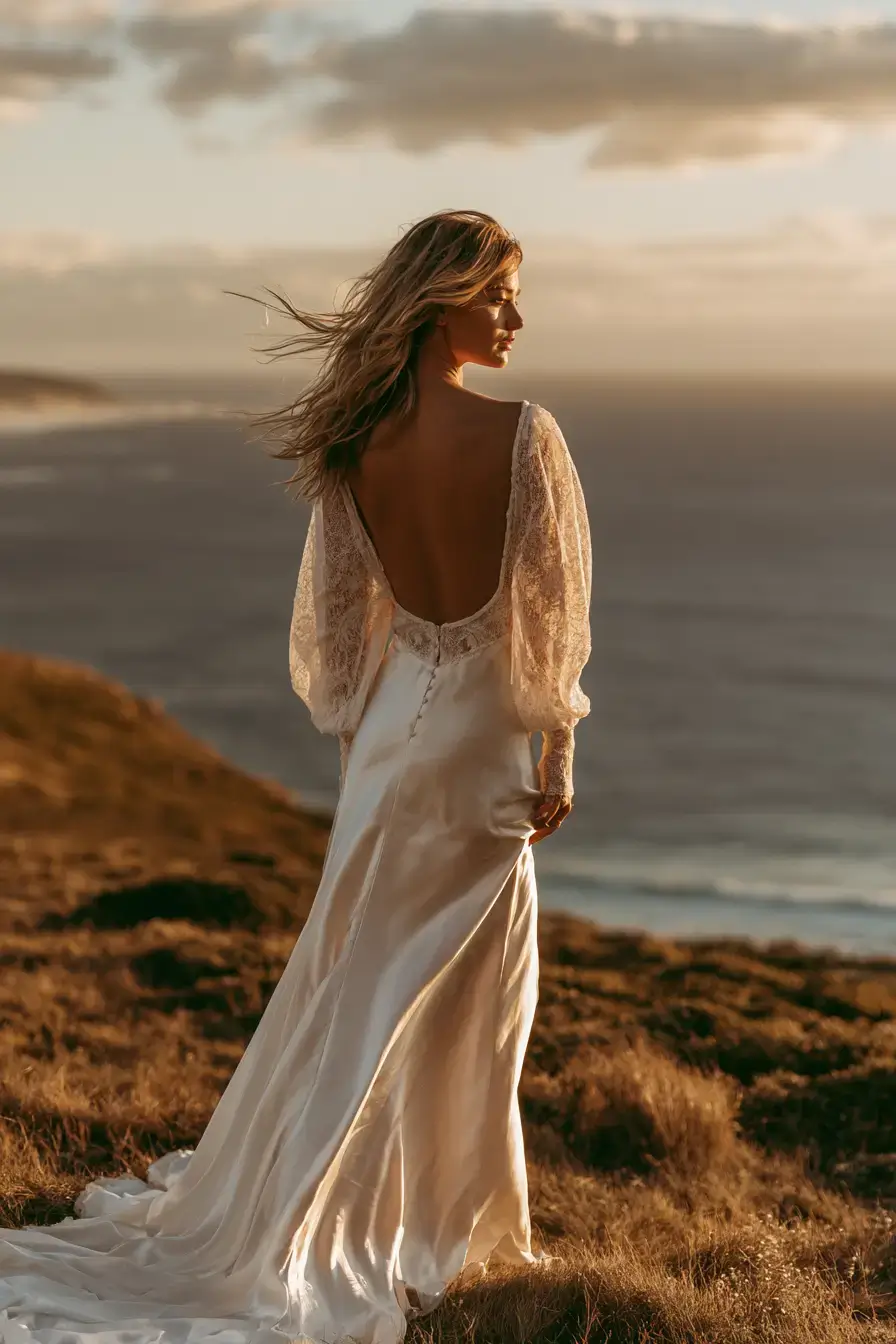 27 Elegant Satin Wedding Dresses with Sleeves for Your Dream Wedding