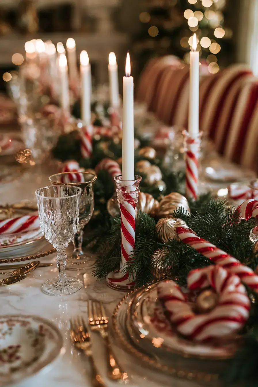 27 Candy Cane Centerpiece Ideas to Make Your Holiday Table Shine