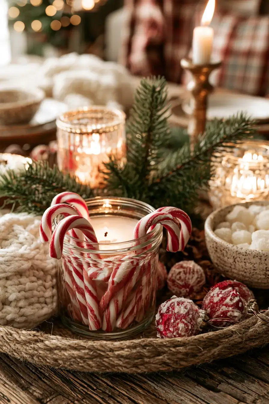 27 Candy Cane Centerpiece Ideas to Make Your Holiday Table Shine