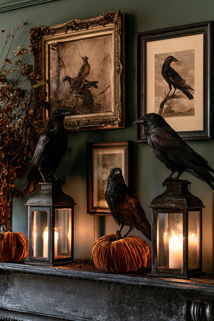 27 Creative Halloween Mantle Decor Ideas