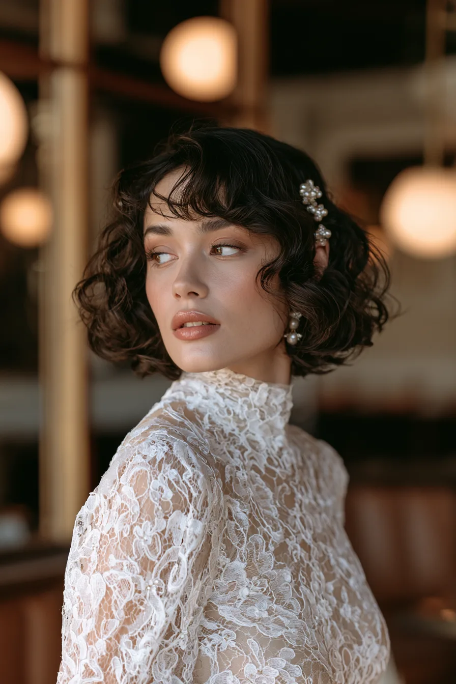 27 Wedding Hairstyles for Short Hair That Look Stunning