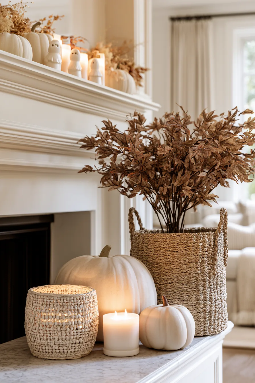 27 Creative Halloween Mantle Decor Ideas