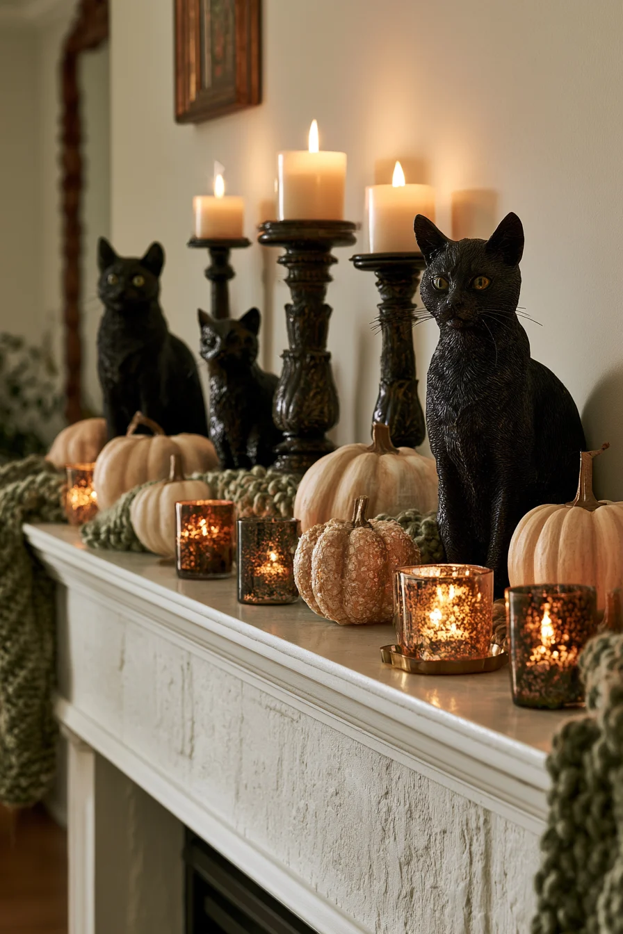 27 Creative Halloween Mantle Decor Ideas