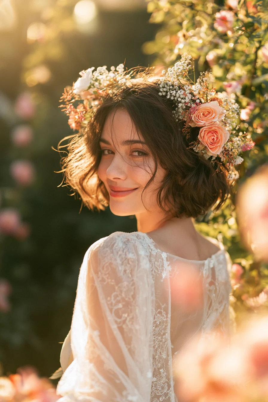 27 Wedding Hairstyles for Short Hair That Look Stunning