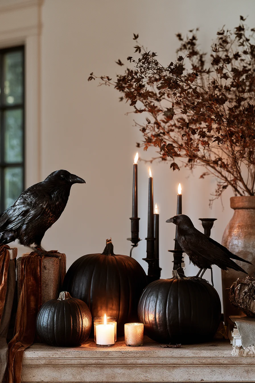27 Creative Halloween Mantle Decor Ideas