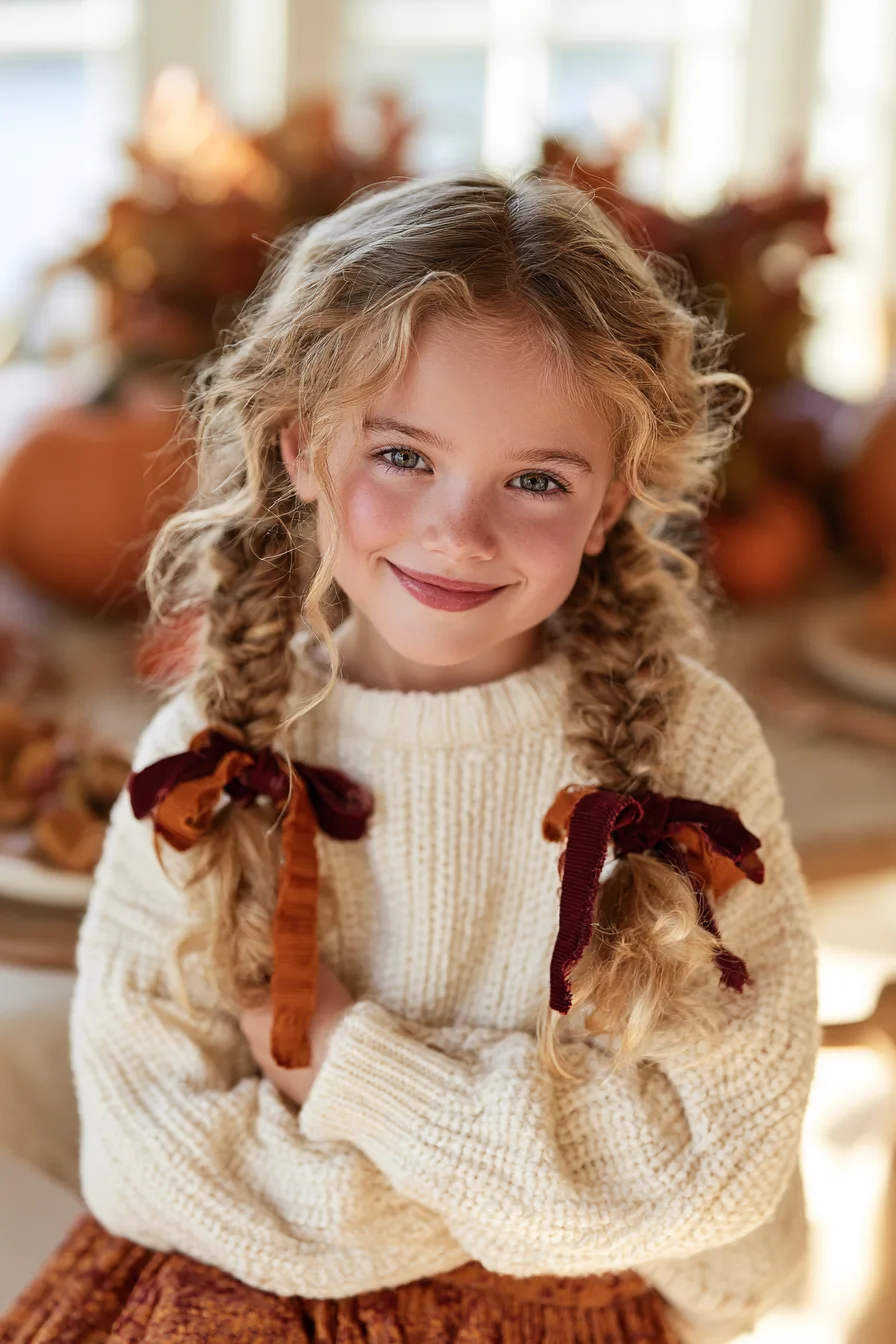27 Thanksgiving Hairstyles for Kids That Are Cute and Festive