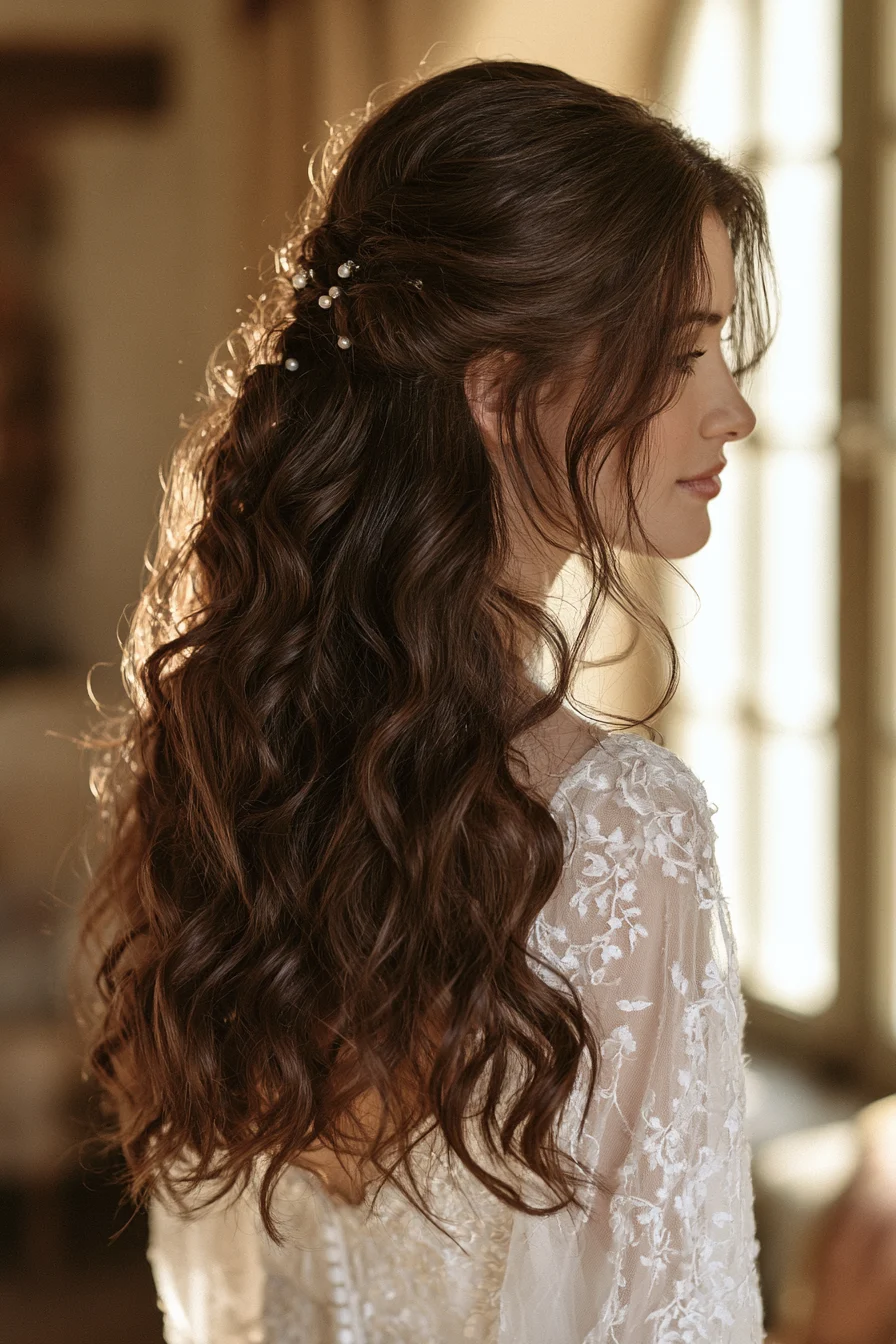 27 Pretty Wedding Hairstyles Half Up Half Down to Inspire Your Bridal Style