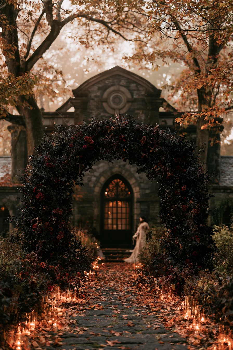27 Dark and Dreamy Gothic Fall Wedding Ideas to Inspire You