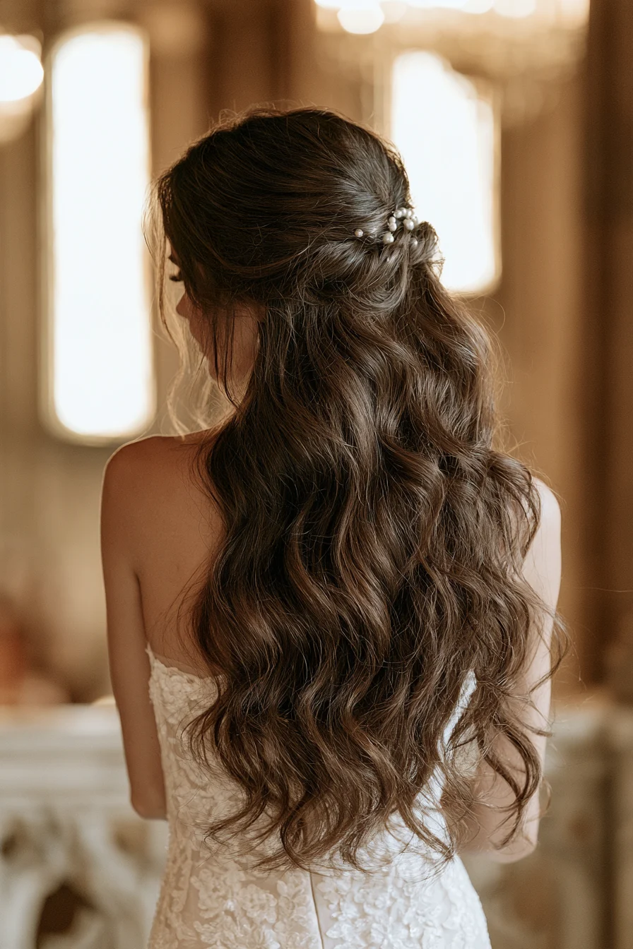 27 Gorgeous Bridal Half Up Half Down Hair Ideas for Your Dream Wedding