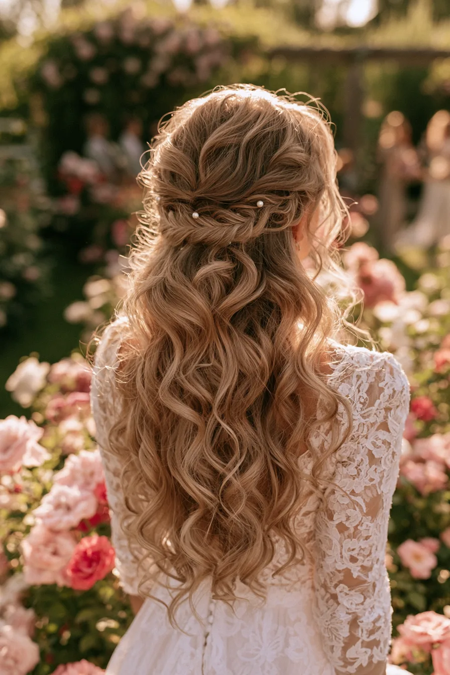 27 Pretty Wedding Hairstyles Half Up Half Down to Inspire Your Bridal Style
