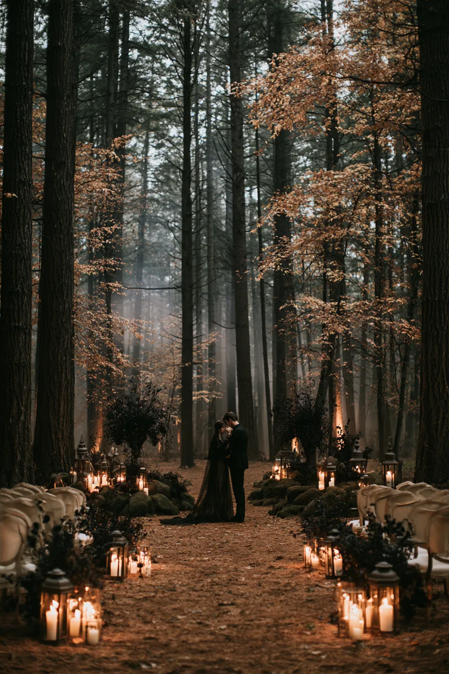 27 Dark and Dreamy Gothic Fall Wedding Ideas to Inspire You