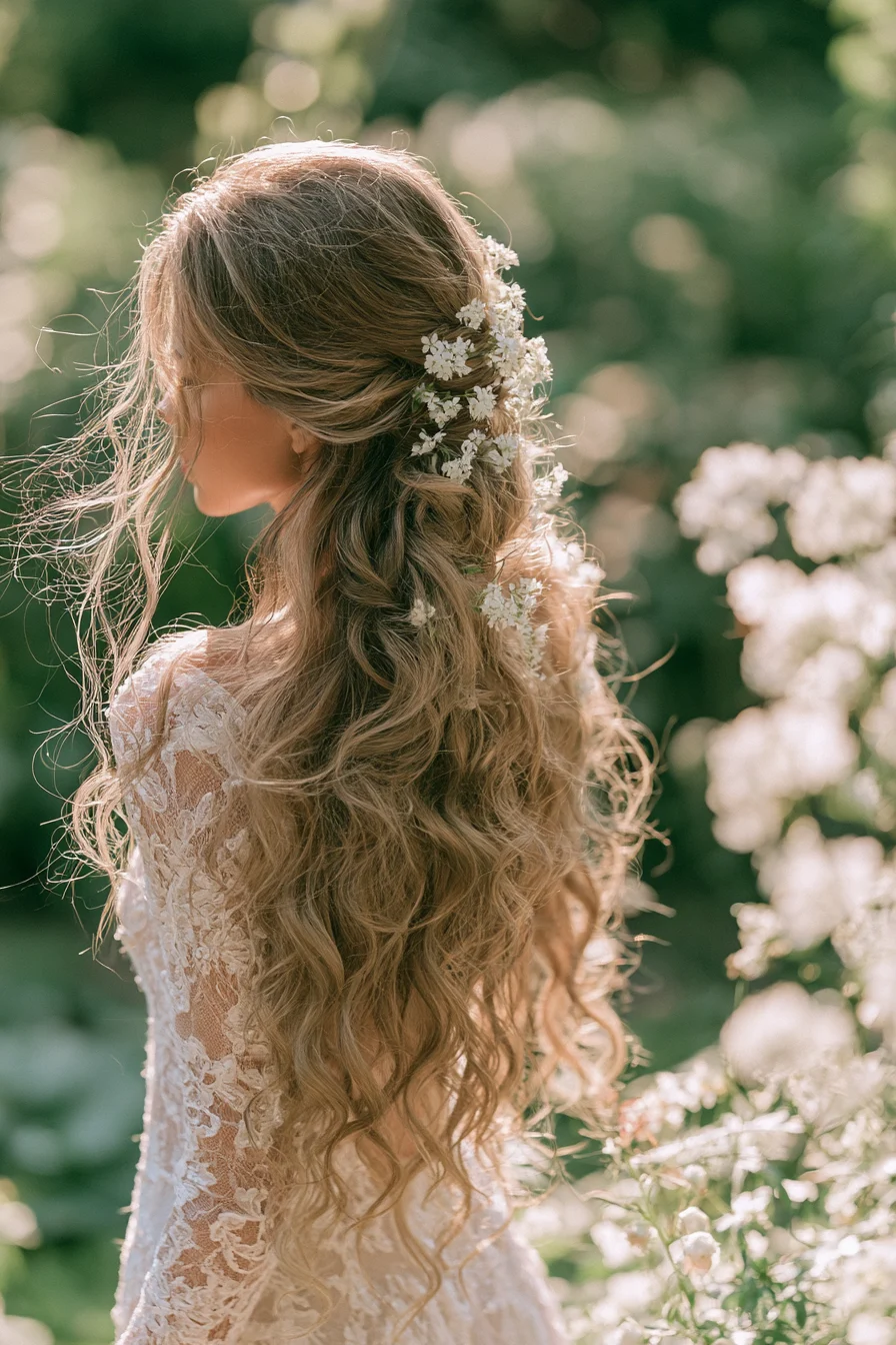 27 Gorgeous Bridal Half Up Half Down Hair Ideas for Your Dream Wedding