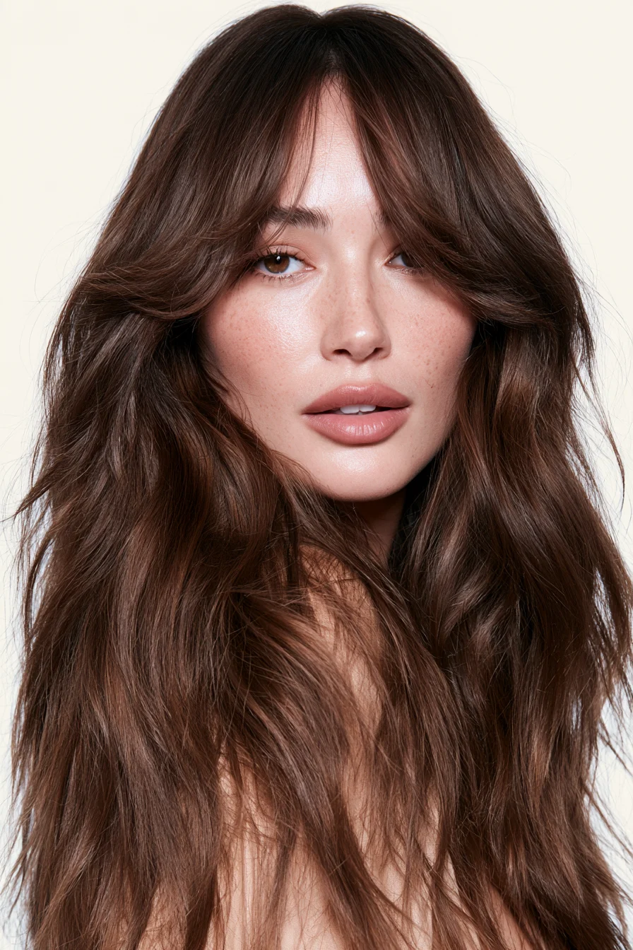 27 Beautiful Curtain Bangs With Face Framing Layers That Flatter Every Face Shape