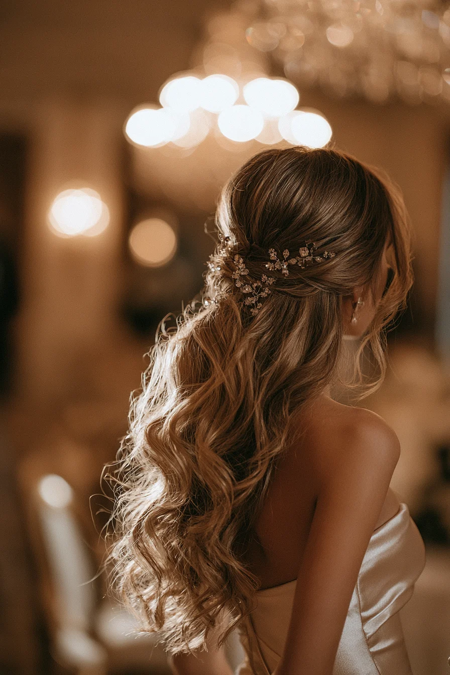 27 Pretty Wedding Hairstyles Half Up Half Down to Inspire Your Bridal Style