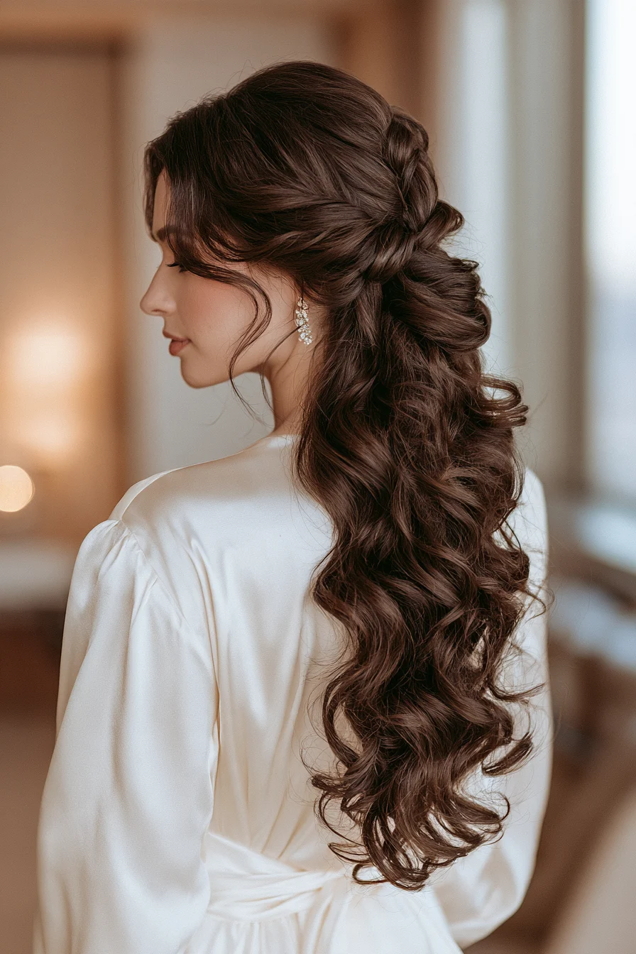 27 Gorgeous Bridal Half Up Half Down Hair Ideas for Your Dream Wedding