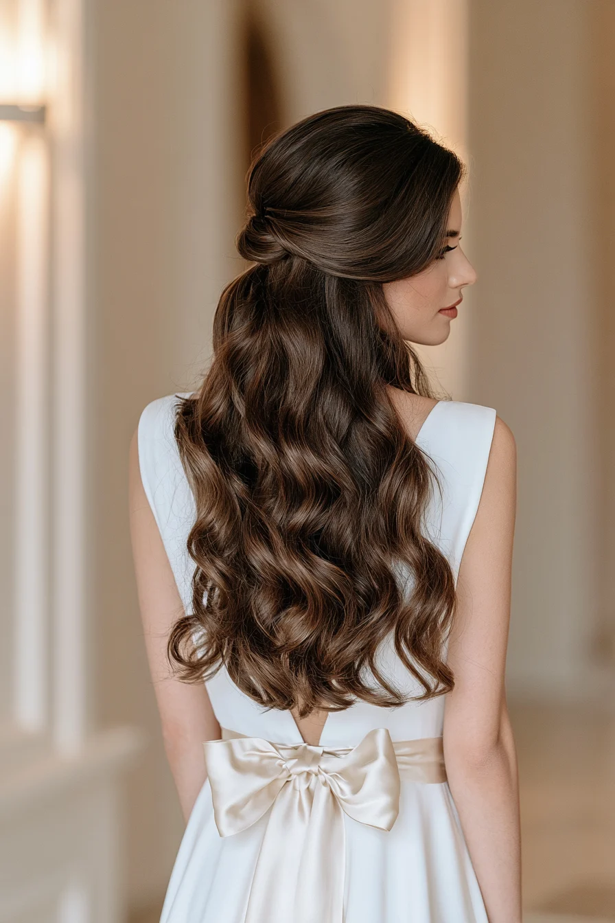 27 Pretty Wedding Hairstyles Half Up Half Down to Inspire Your Bridal Style