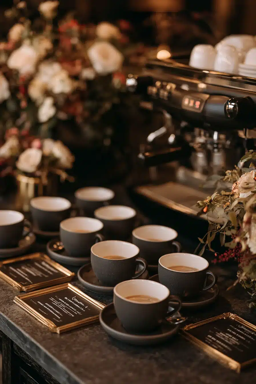 27 Wedding Coffee Bar Ideas for a Dreamy and Elegant Celebration