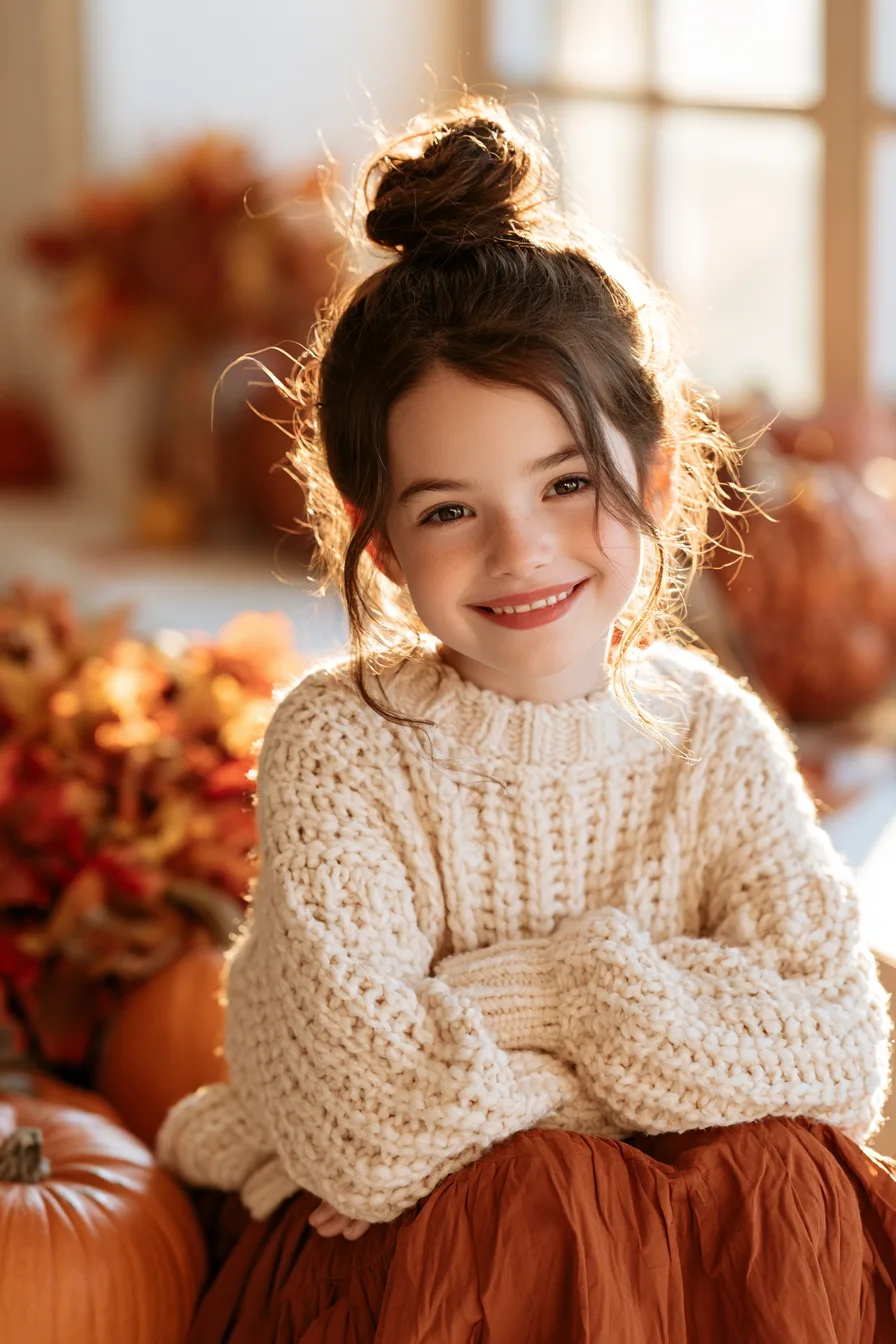 27 Thanksgiving Hairstyles for Kids That Are Cute and Festive