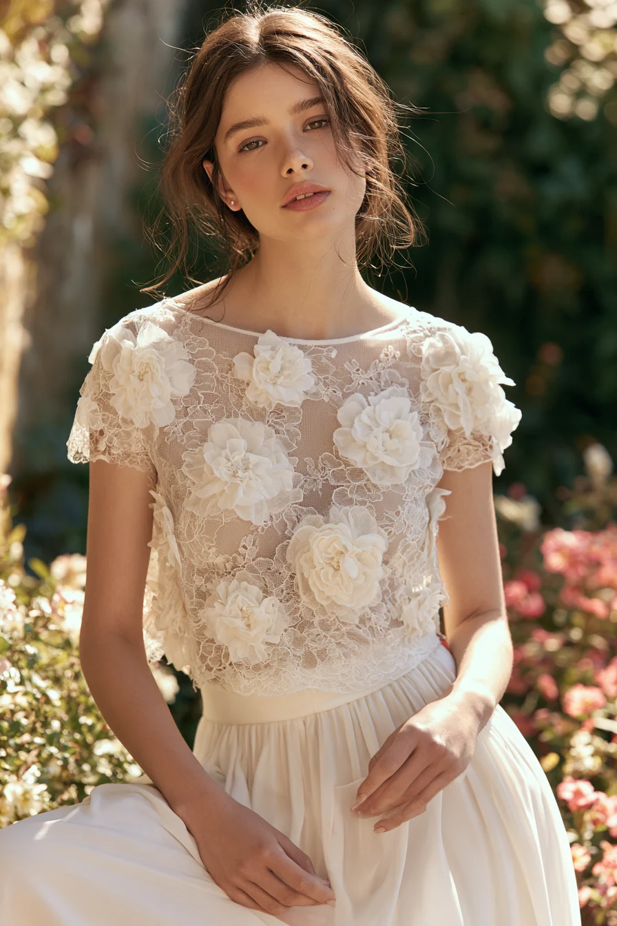 27 Stunning Bridal Separates Tops for a Modern Wedding Look