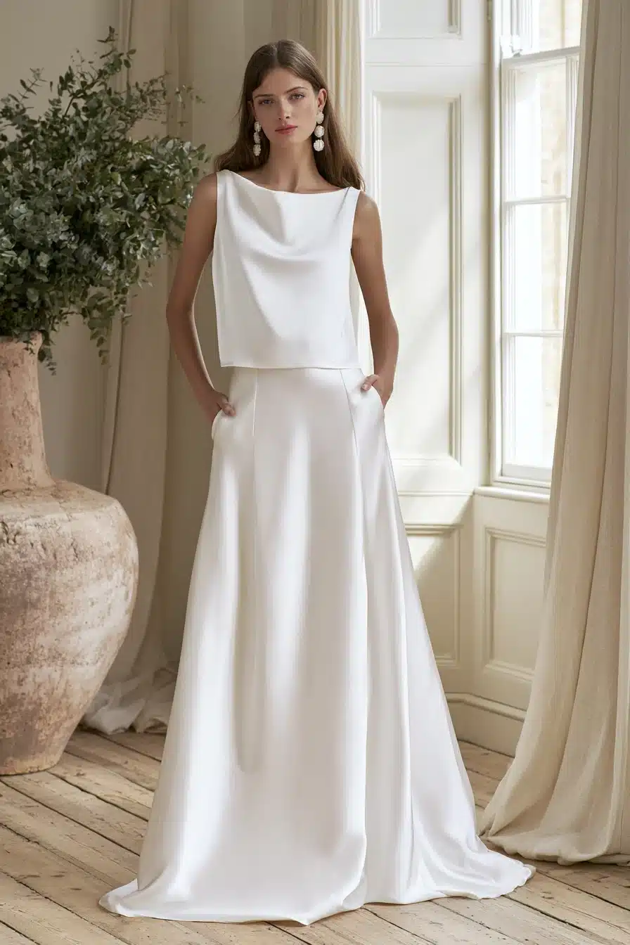 27 Stunning Bridal Separates Tops for a Modern Wedding Look