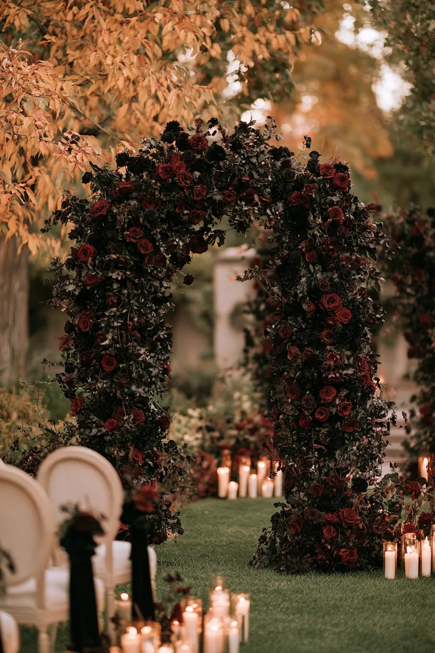 27 Dark and Dreamy Gothic Fall Wedding Ideas to Inspire You