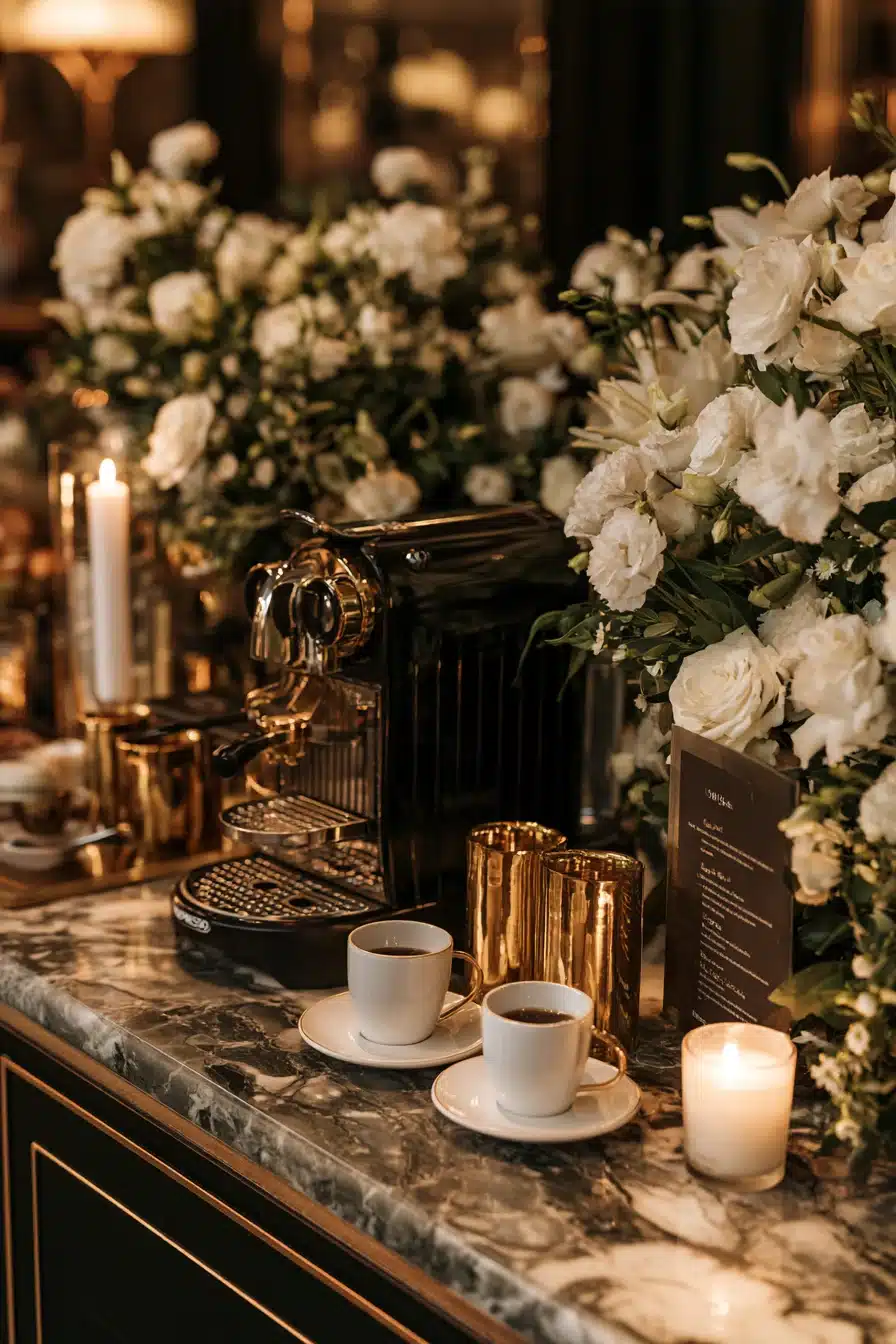 27 Wedding Coffee Bar Ideas for a Dreamy and Elegant Celebration